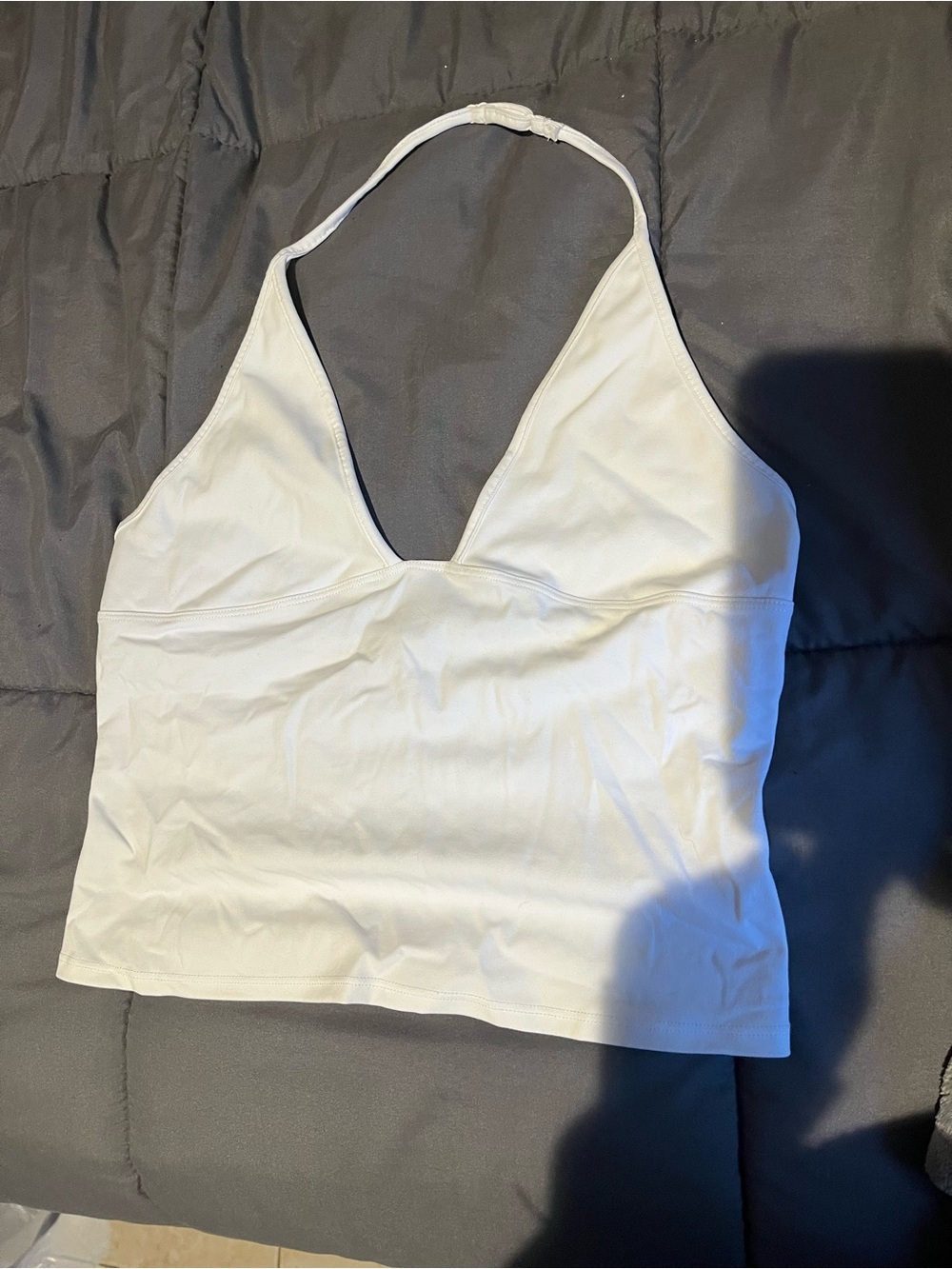 Garage White Halter Tank Top